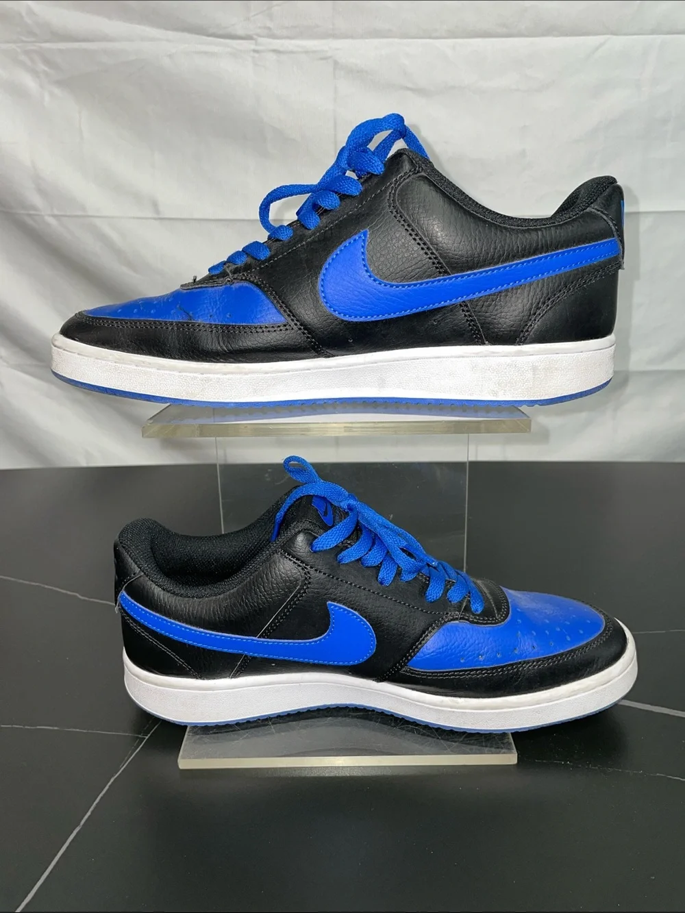 NIKE COURT VISION LOW BLACK GAME ROYAL SNEAKERS FTL-09-006